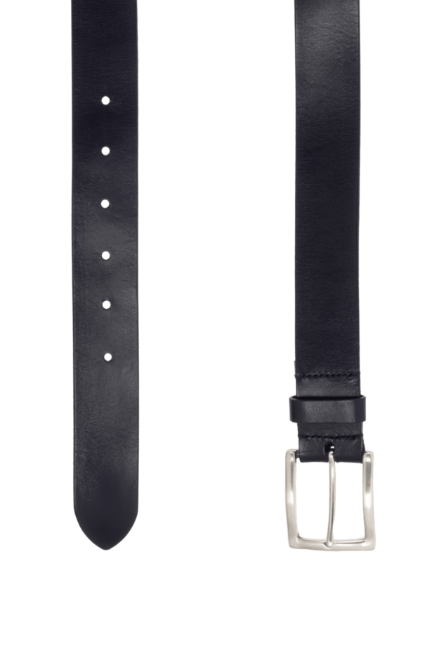 Orciani black leather belt for men 996158 - photo 3