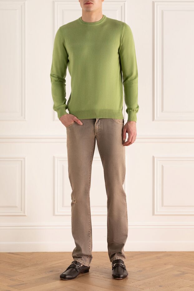 Dolce & Gabbana men's jeans made of cotton gray 996509 - photo 2