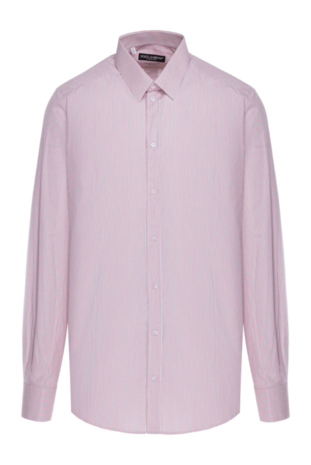 Dolce & Gabbana breathable cotton micro striped shirt with buttoned cuffs 999200 - photo 1
