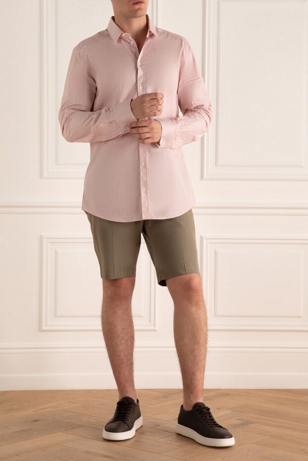 Dolce & Gabbana breathable cotton micro striped shirt with buttoned cuffs 999200 - photo 2