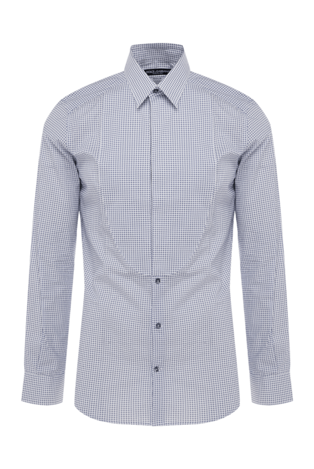 Dolce & Gabbana men's fitted shirt with micro print 999208 - photo 1