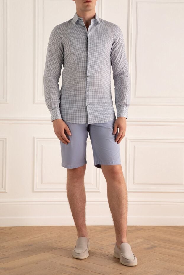 Dolce & Gabbana men's fitted shirt with micro print 999208 - photo 2