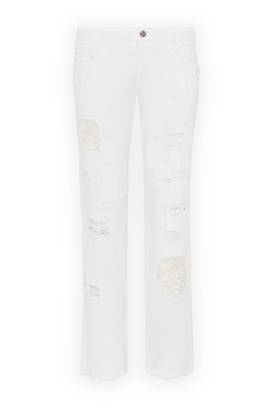 Ermanno Scervino woman white cotton jeans for women 136932 - photo 1