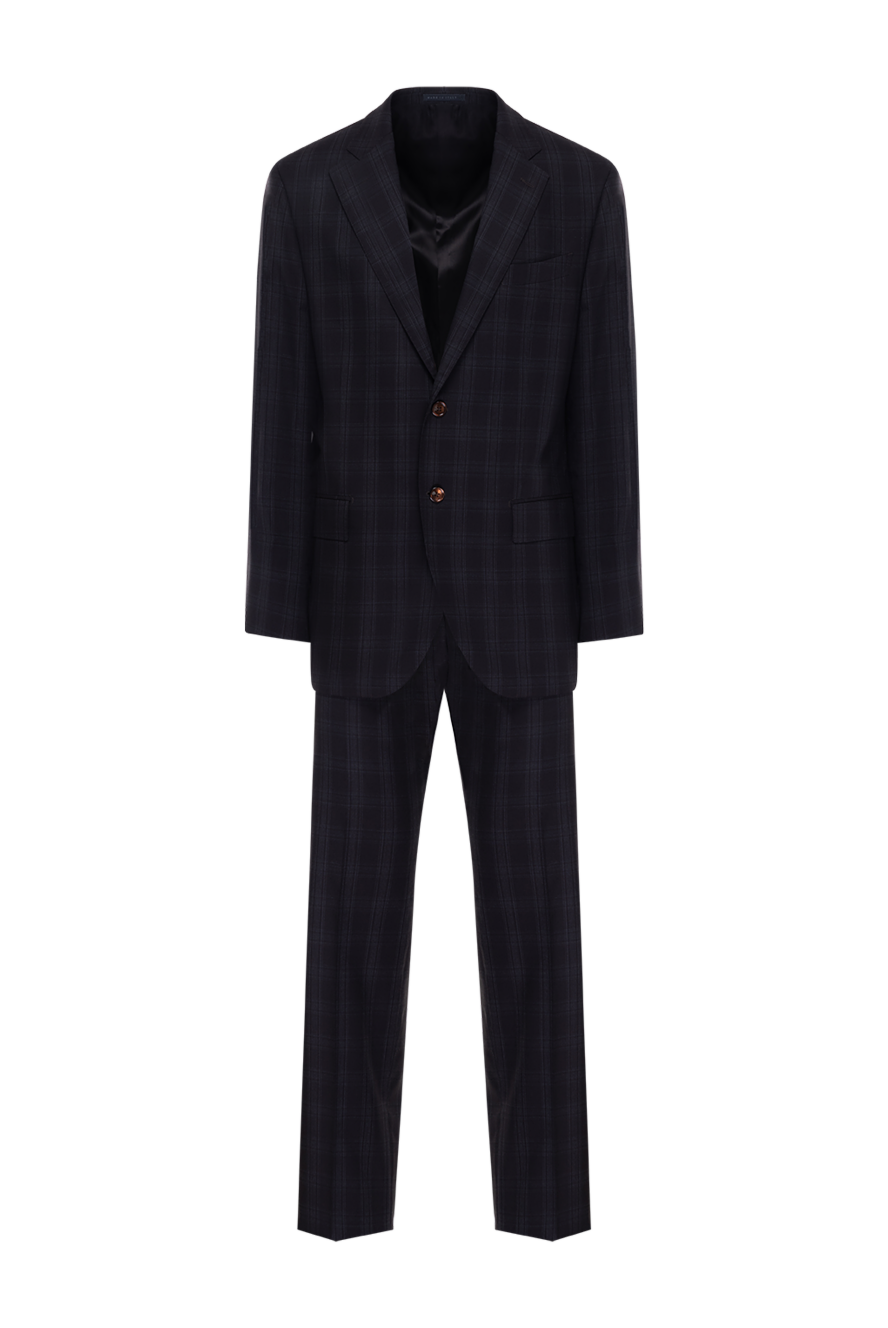 Lubiam man black wool, silk and lycra men's suit 140551 - photo 1