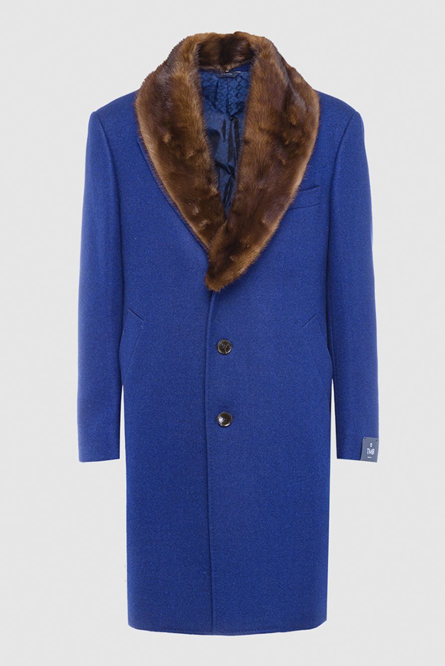 Tombolini чоловічі пальто з вовни синє чоловіче купити фото з цінами 142775