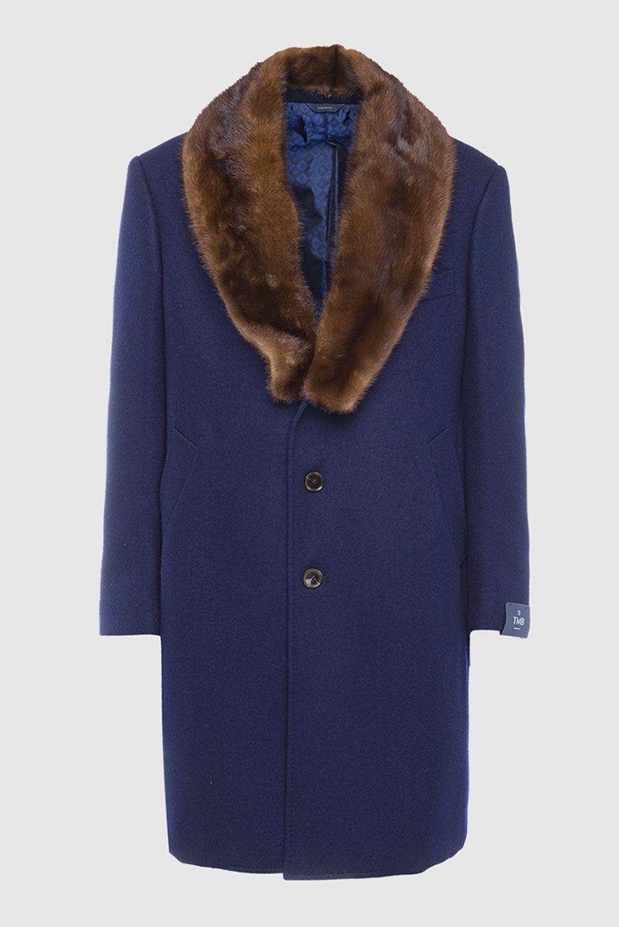 Tombolini чоловічі пальто з вовни синє чоловіче купити фото з цінами 142776