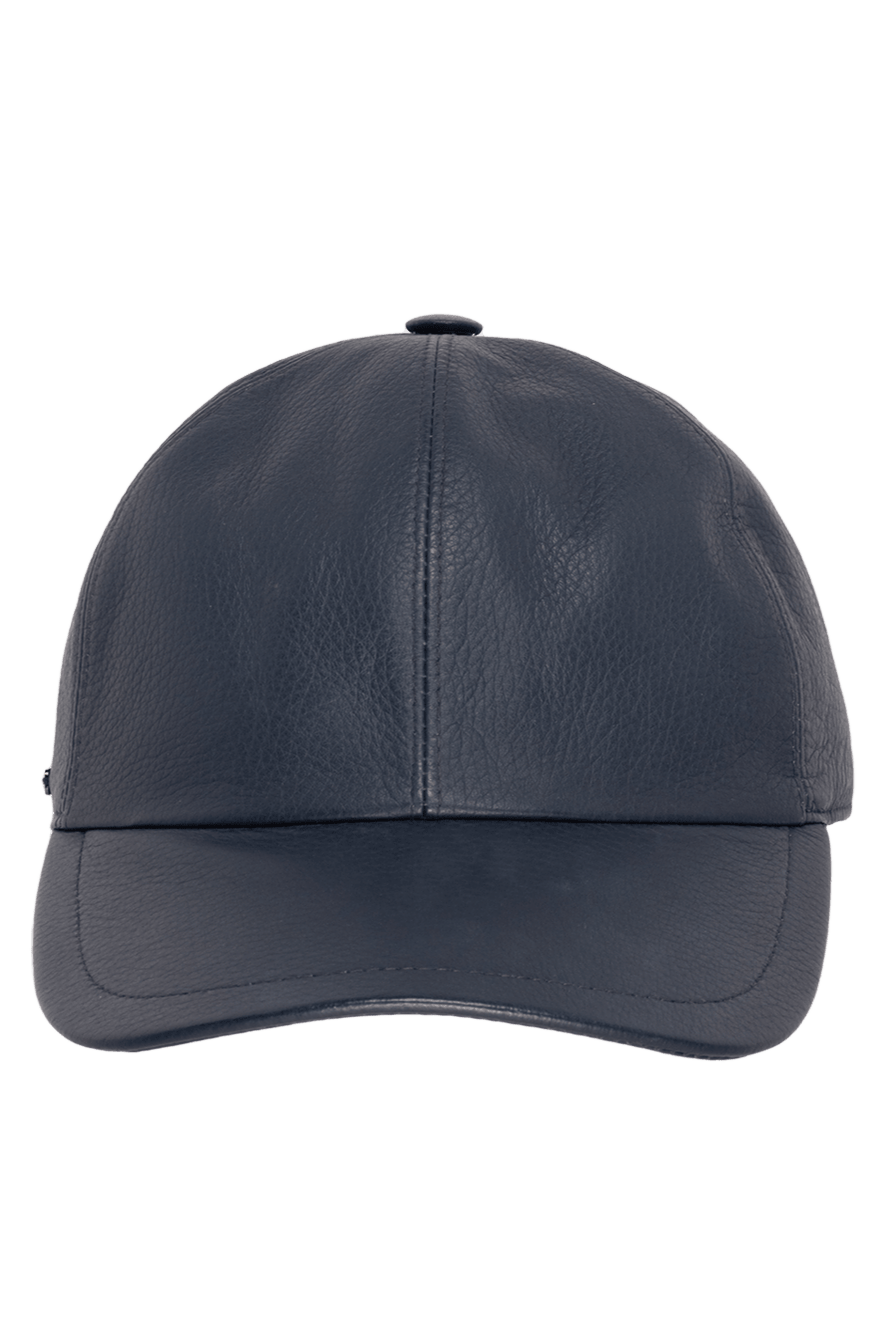 Enrico Mandelli blue genuine leather cap for men 142781 - photo 1
