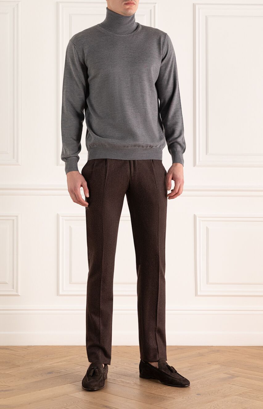 Drumohr мужские брюки из шерсти коричневые мужские купить с ценами и фото 149426 - фото 1