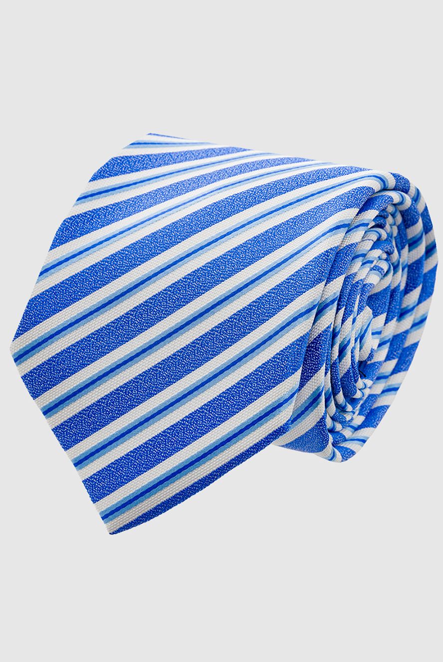 Italo Ferretti чоловічі краватка з шовку синя чоловіча купити фото з цінами 150730