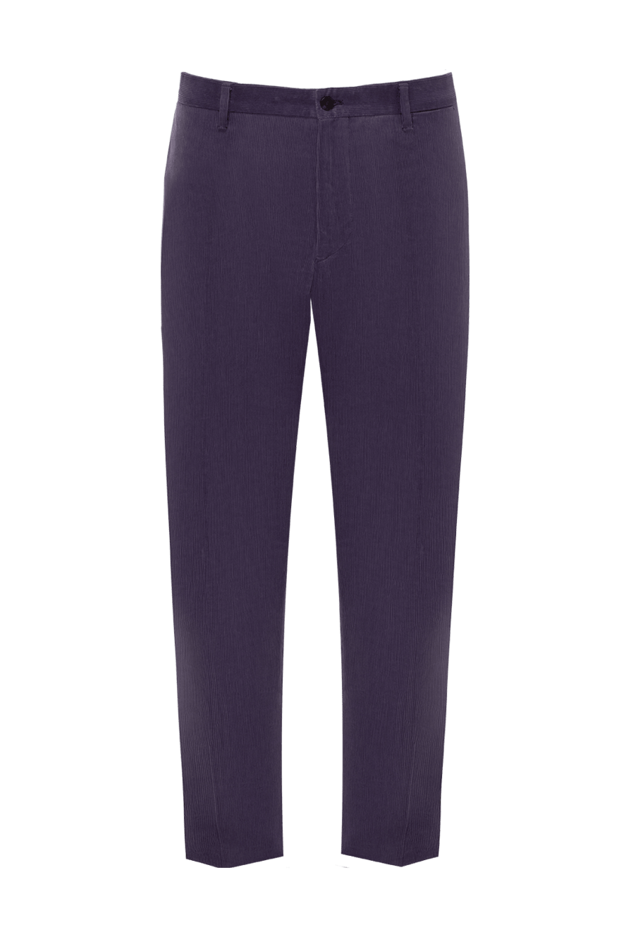 Zilli мужские брюки из хлопка фиолетовые мужские купить с ценами и фото 154089 - фото 1