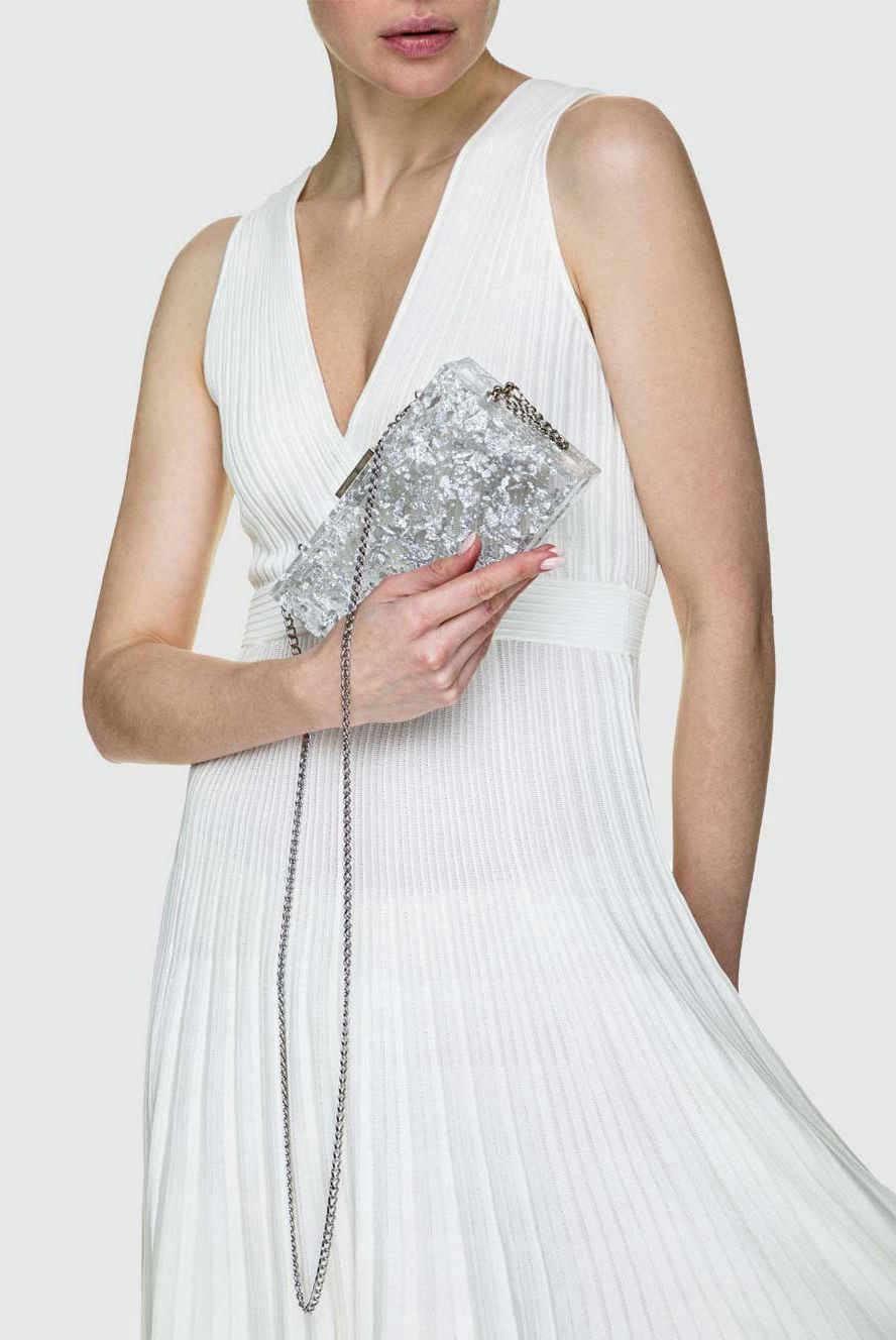 Olga Berg жіночі клатч з поліаміду сріблястий жіночий купити фото з цінами 157394