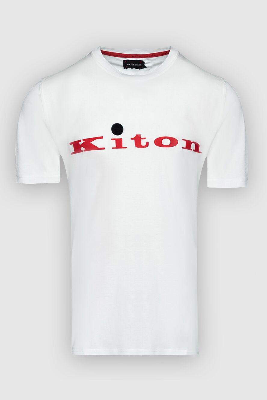 White T-shirt made of soft jersey with a voluminous velvet inscription