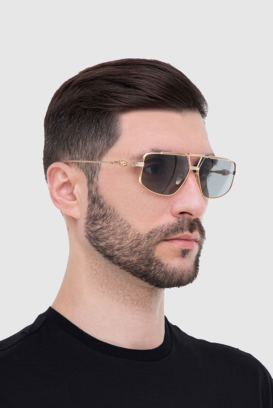 Chrome Hearts чоловічі окуляри сонцезахисні з металу та пластику жовті чоловічі купити фото з цінами 161168
