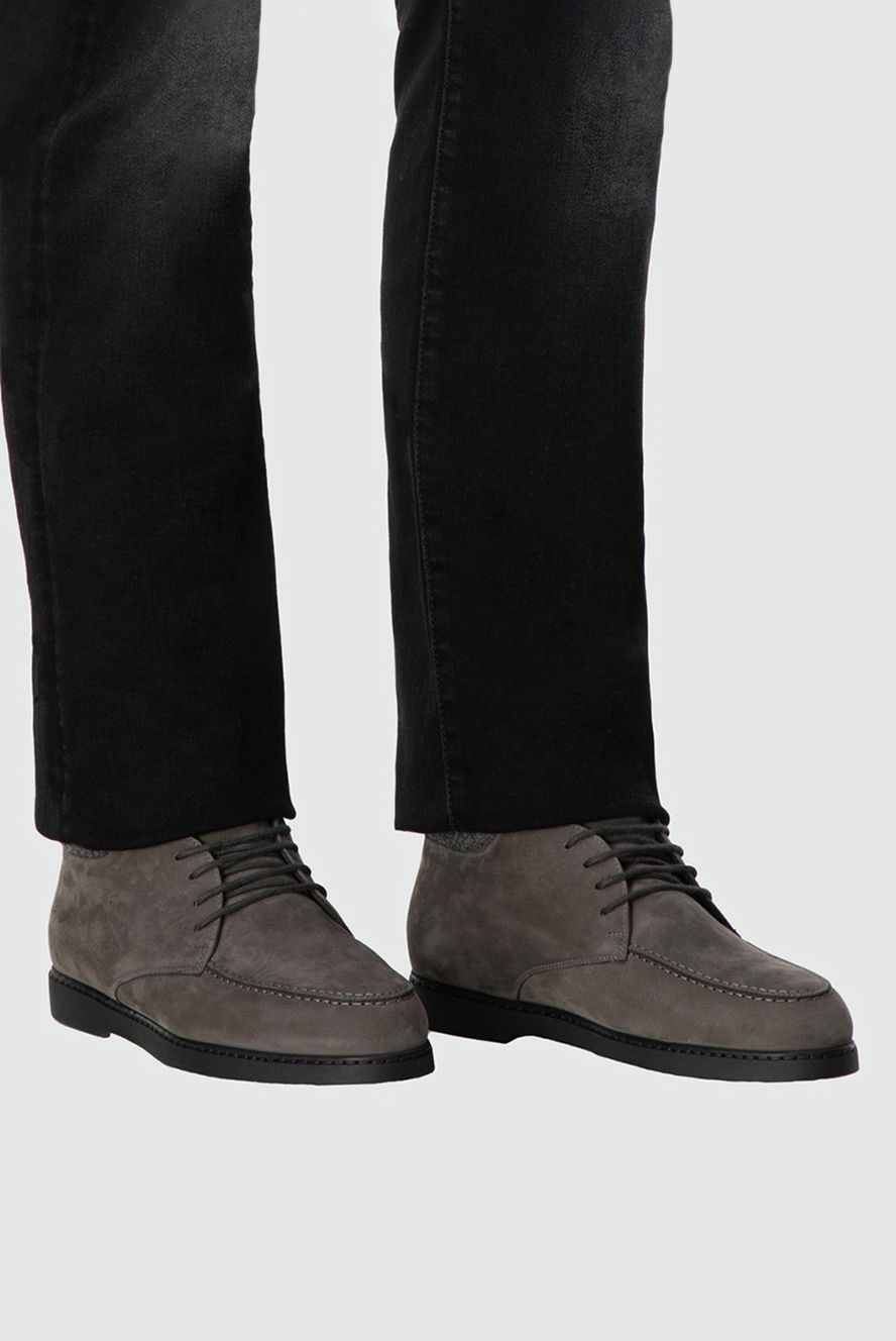 Doucal`s чоловічі чоловічі черевики з нубуку сірі купити фото з цінами 161854
