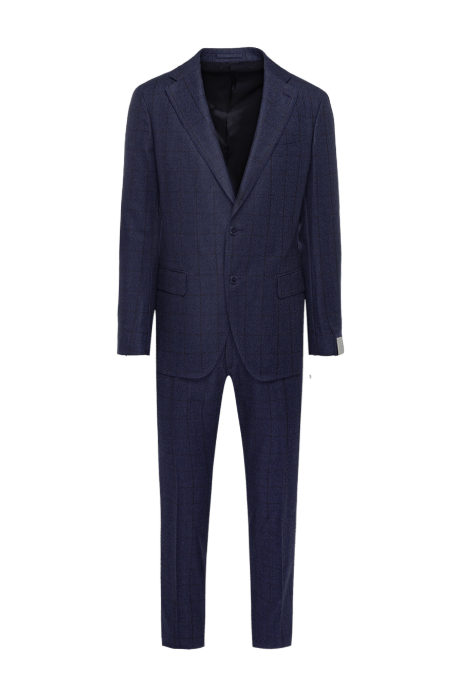 Lubiam man men's suit made of wool, blue 162713 - photo 1