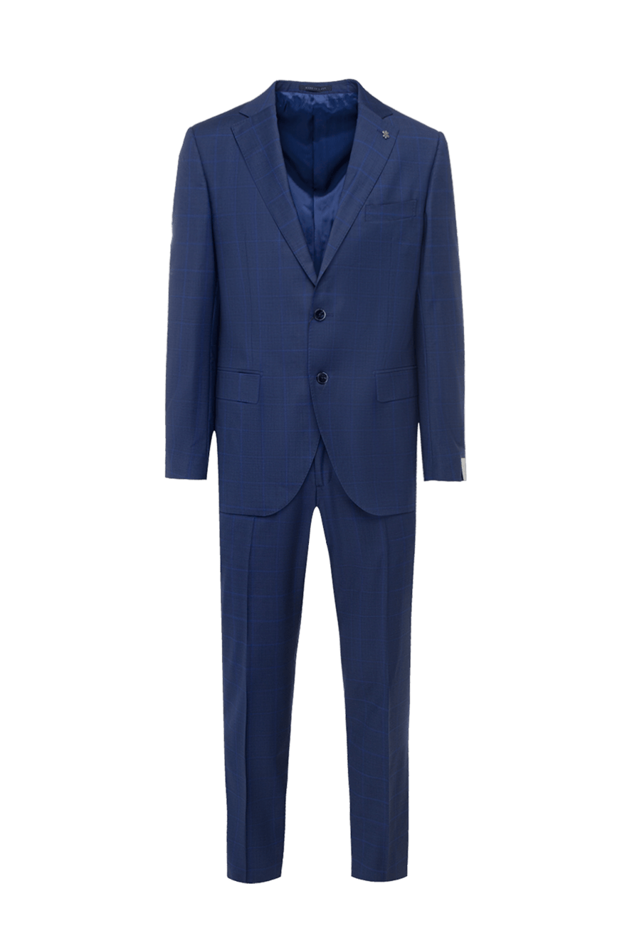 Lubiam man men's suit made of wool blue 162739 - photo 1