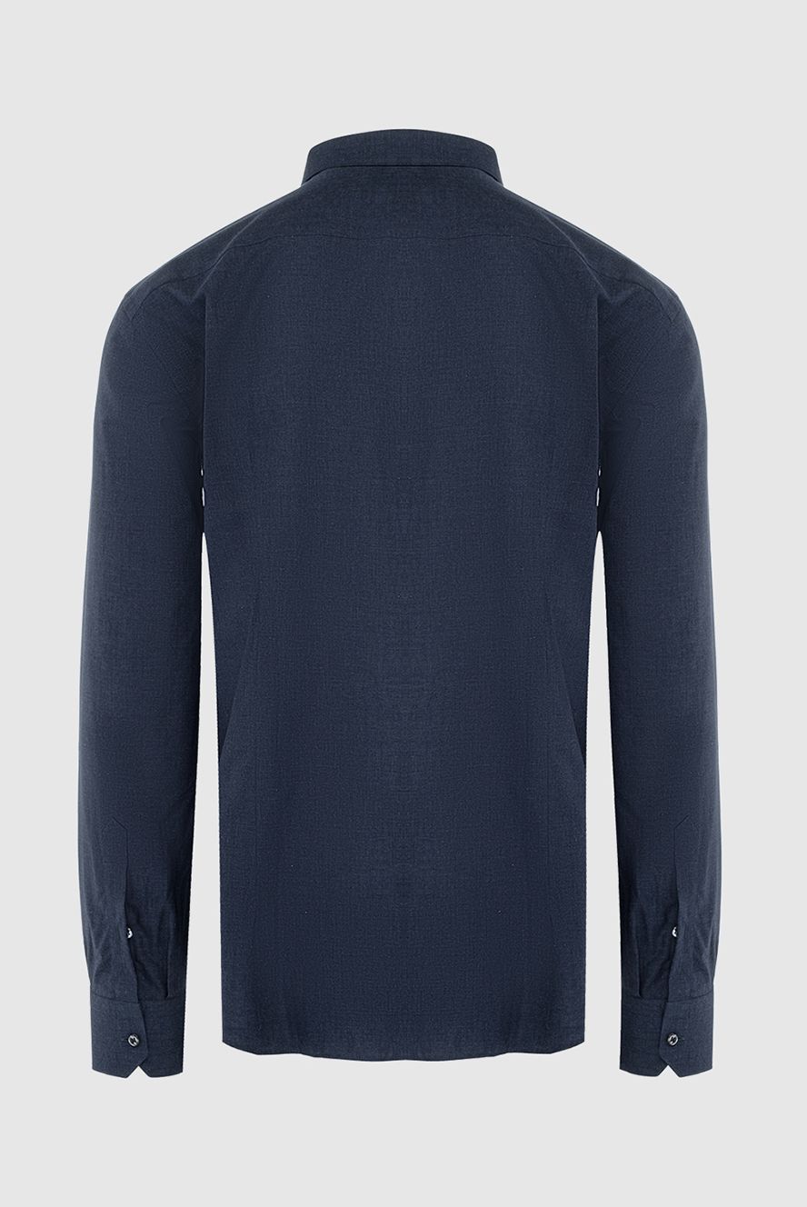 Brioni чоловічі сорочка з бавовни синя чоловіча купити фото з цінами 164755