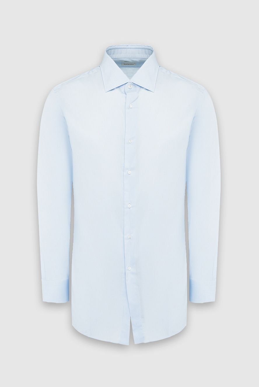 Brioni чоловічі сорочка з бавовни блакитна чоловіча купити фото з цінами 164764