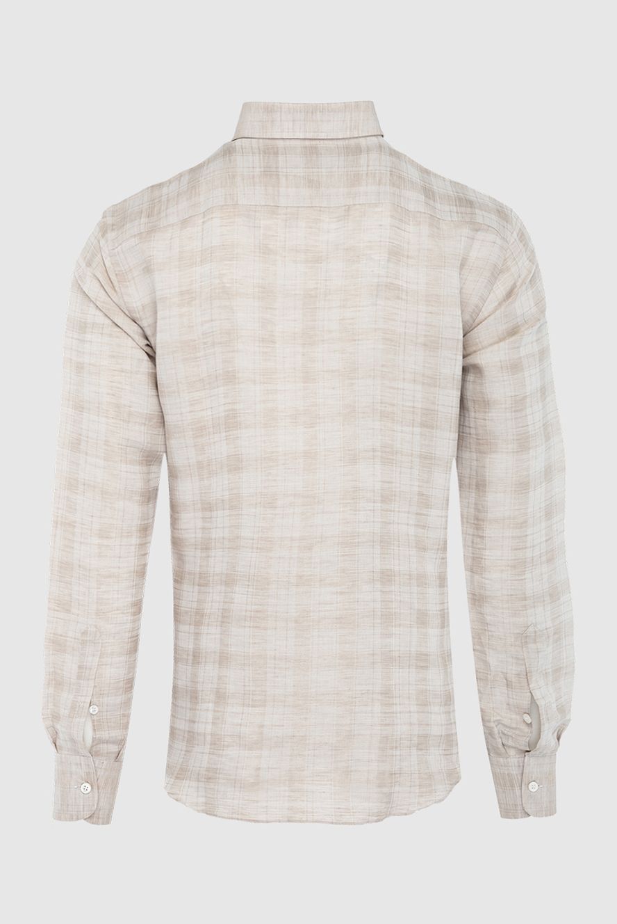 Brioni чоловічі сорочка з бавовни бежева чоловіча купити фото з цінами 164770