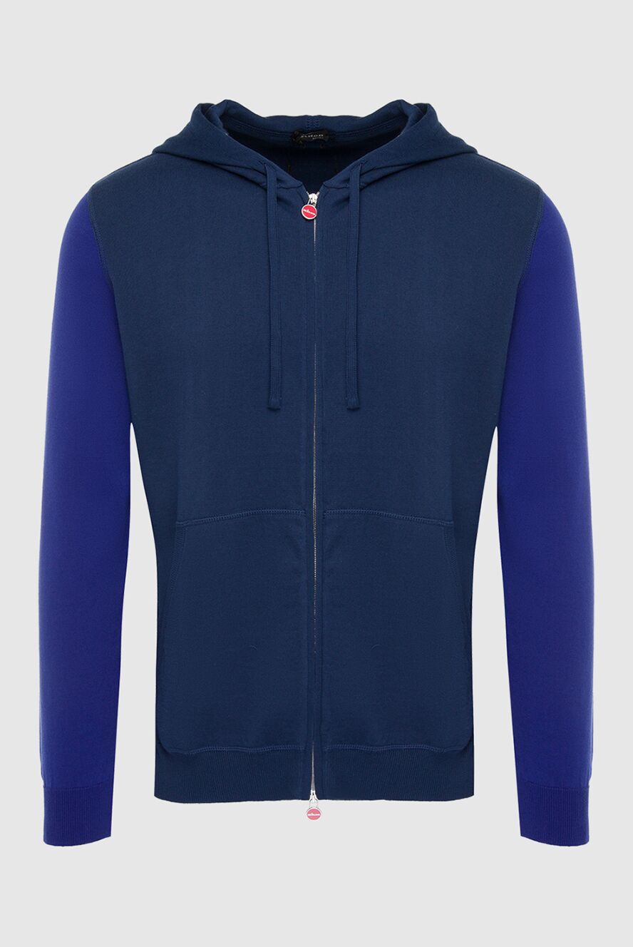 Kiton man blue cotton sweatshirt for men 166374 - photo 1