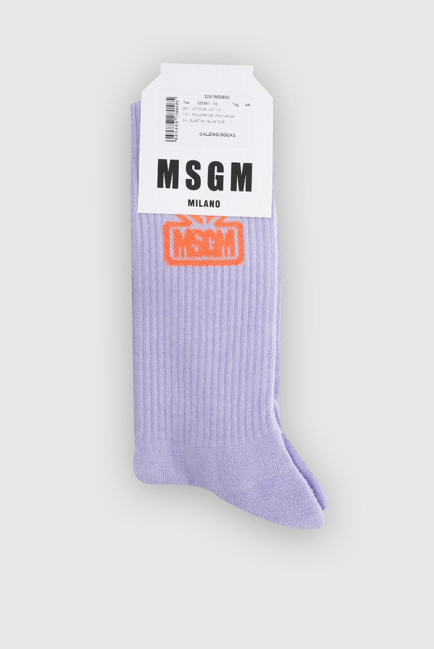 MSGM жіночі шкарпетки з бавовни фіолетові жіночі купити фото з цінами 166853