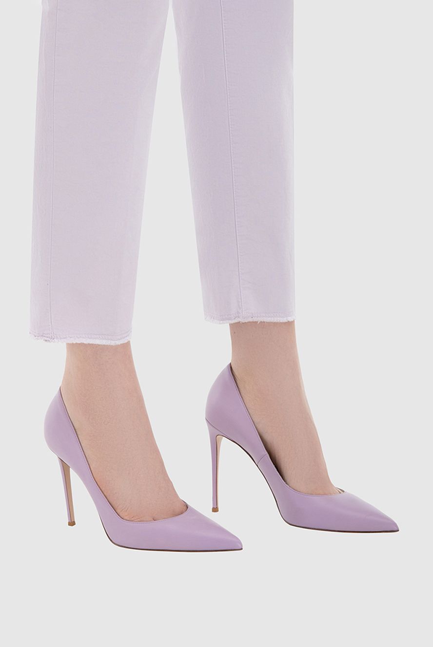 Le Silla жіночі туфлі зі шкіри фіолетові жіночі купити фото з цінами 168738