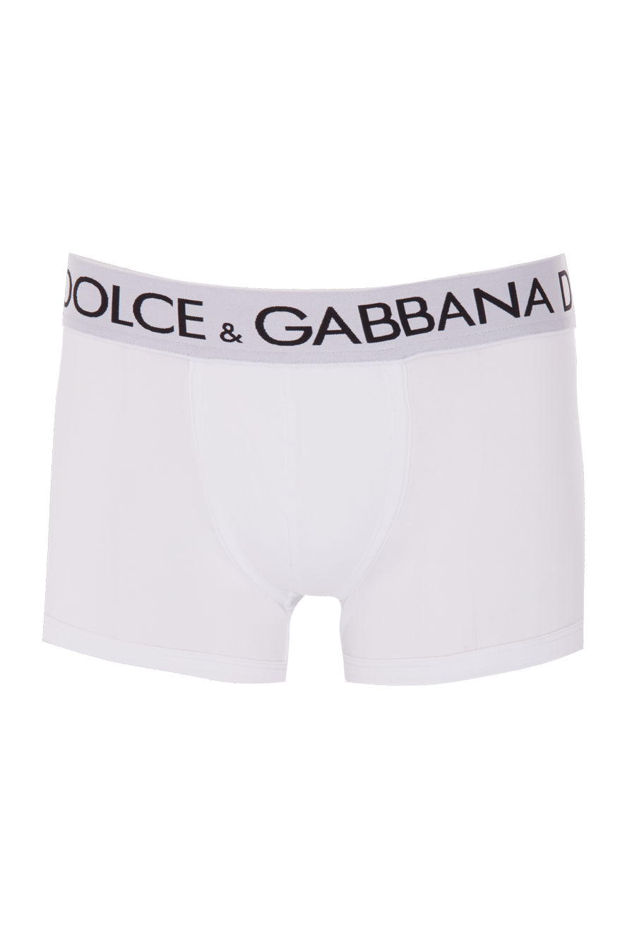 Dolce & Gabbana чоловічі труси боксери з бавовни та еластану білі чоловічі. купити фото з цінами 169579