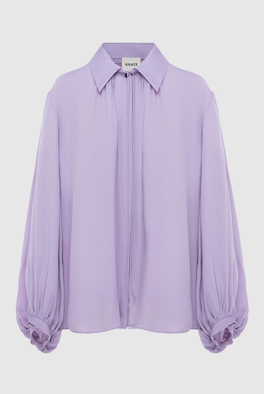 Khaite жіночі блуза з шовку фіолетова жіноча купити фото з цінами 169813