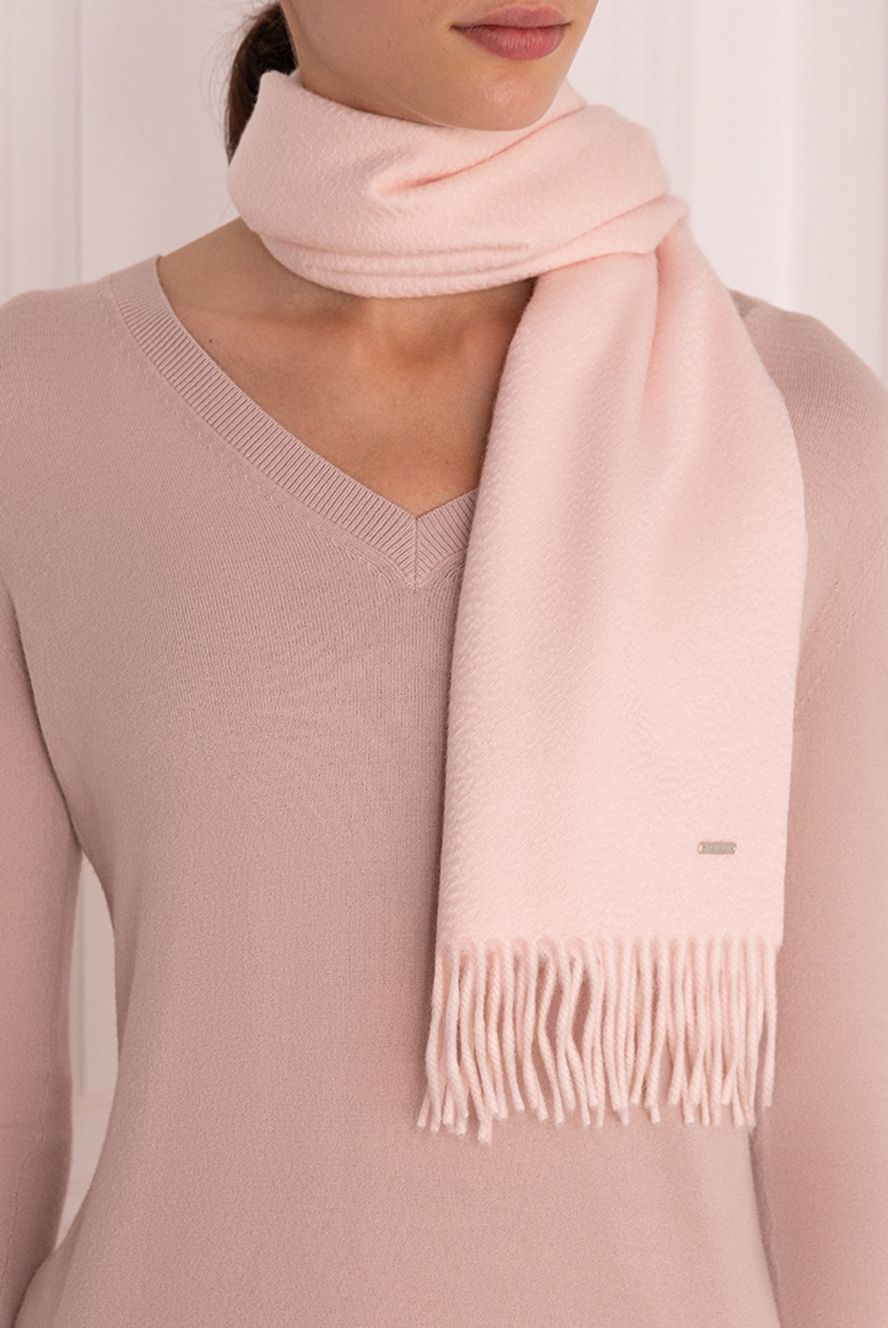 Loro Piana жіночі шарф з кашеміру рожевий жіночий купити фото з цінами 170221