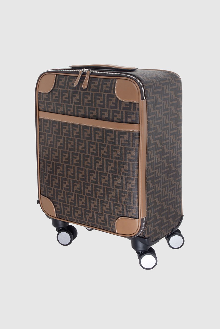 Fendi чоловічі валіза зі шкіри коричнева чоловічий купити фото з цінами 170559