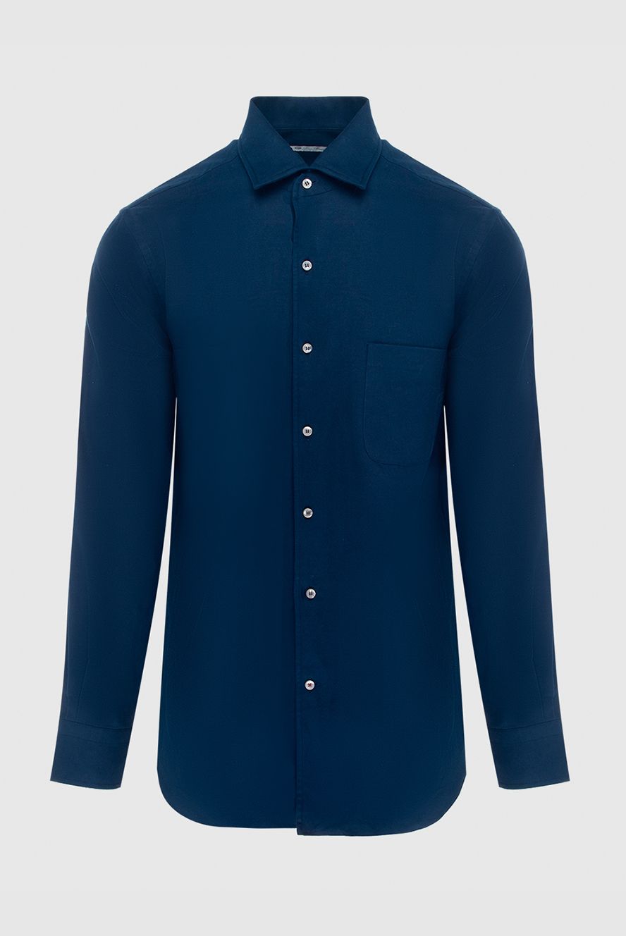Loro Piana чоловічі сорочка з бавовни синя чоловіча купити фото з цінами 170620