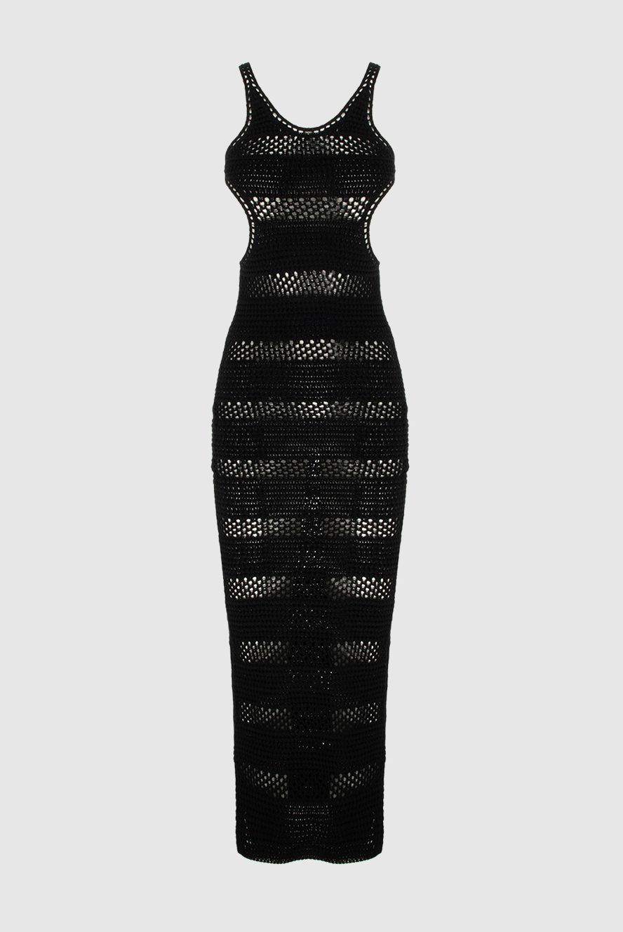 Saint Laurent жіночі сукня з бавовни чорна жіноча купити фото з цінами 170765