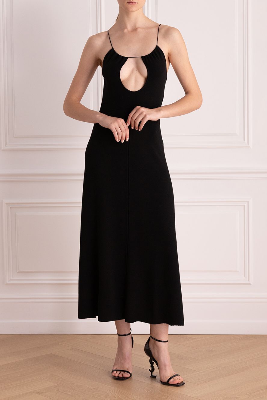 Saint Laurent жіночі сукня з вовни чорна жіноча купити фото з цінами 170767