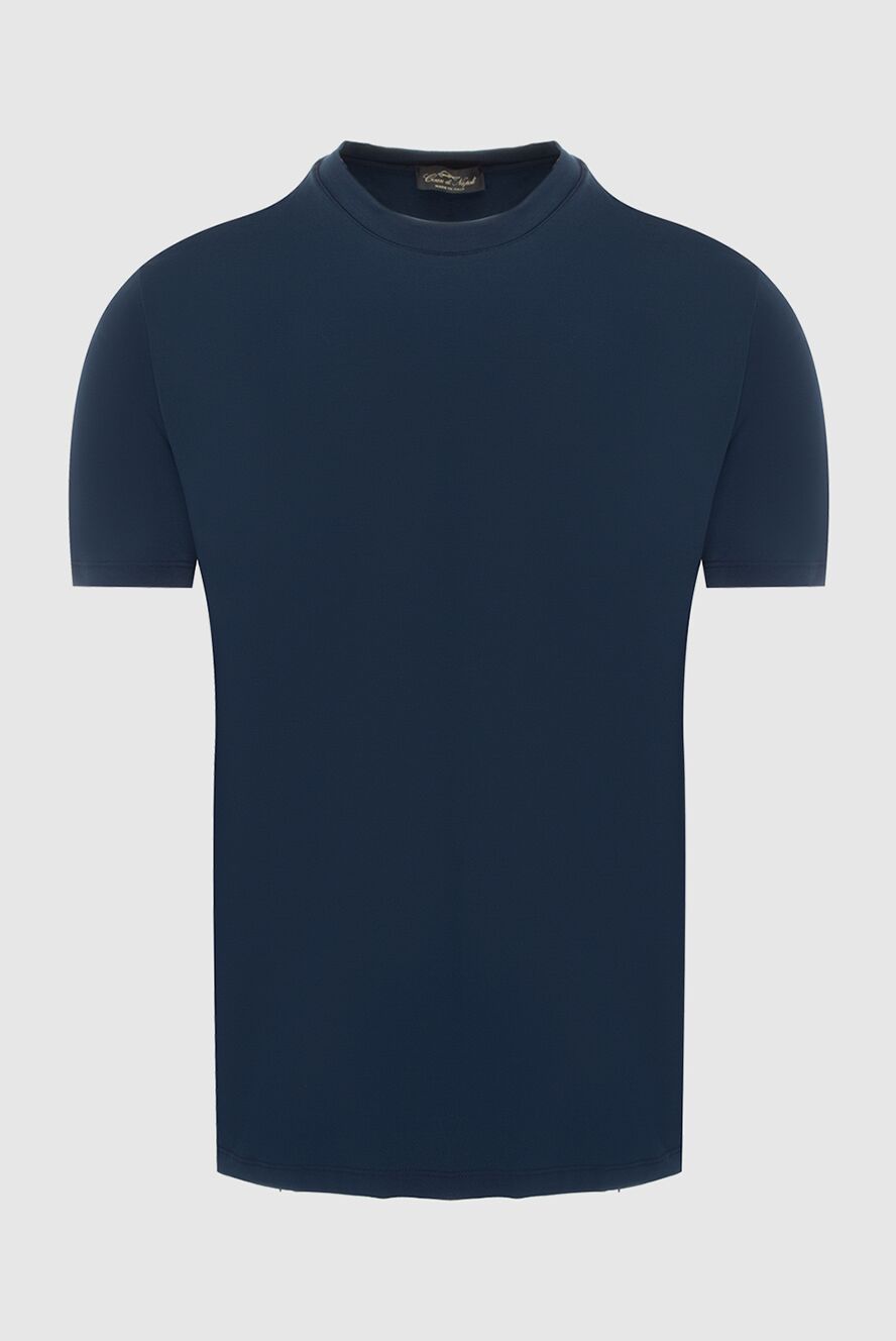 Cesare di Napoli man blue cotton and elastane t-shirt for men 170959 - photo 1