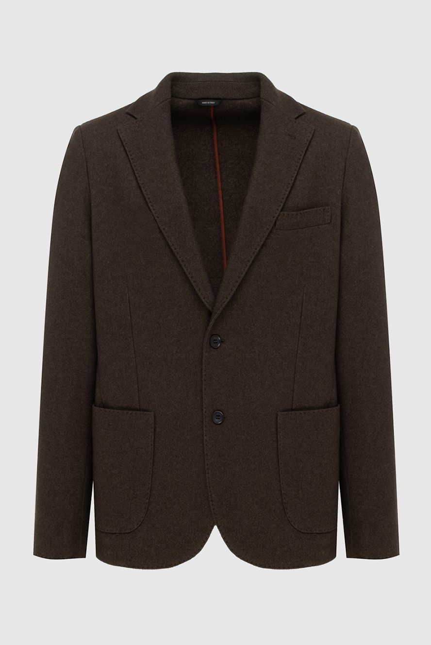 Loro Piana чоловічі піджак із шовку та кашеміру коричневий чоловічий купити фото з цінами 171102