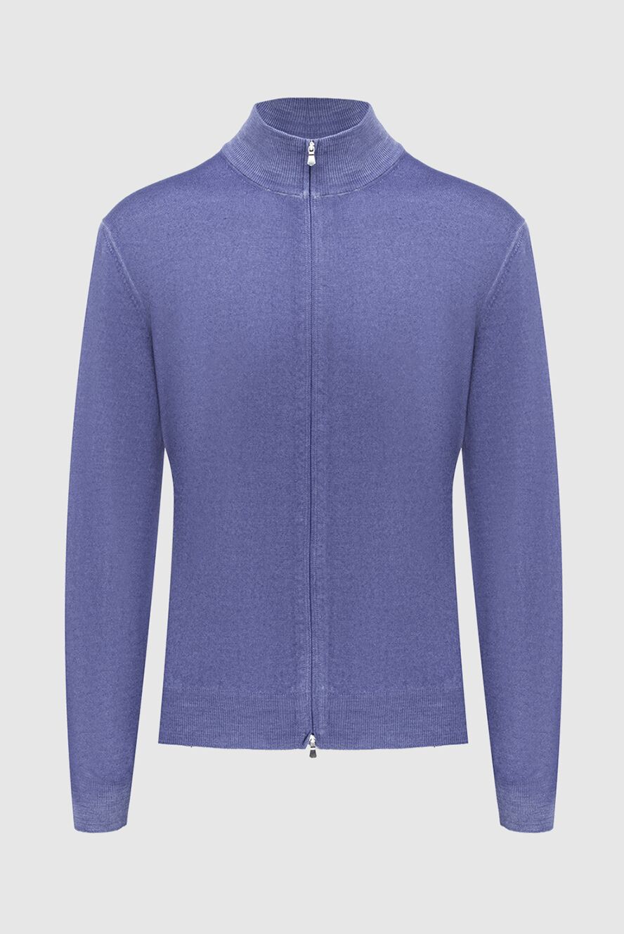 Gran Sasso man men's purple wool cardigan buy with prices and photos 171359 - photo 1