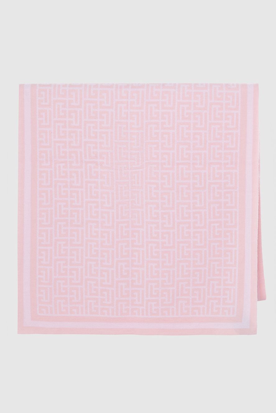 Balmain жіночі шарф вовняний рожевий жіночий купити фото з цінами 171518