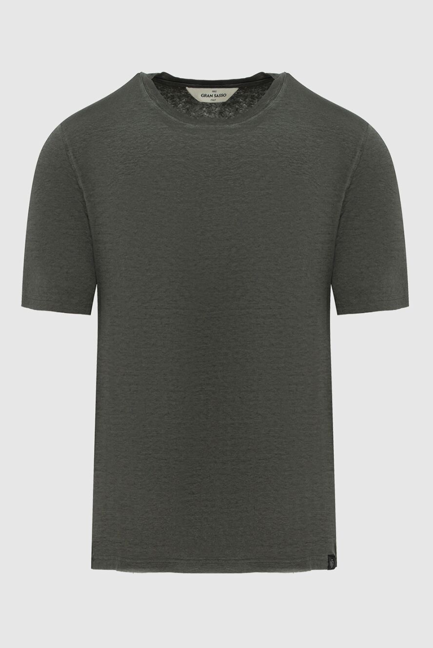 Gran Sasso man men's green linen t-shirt buy with prices and photos 172066 - photo 1