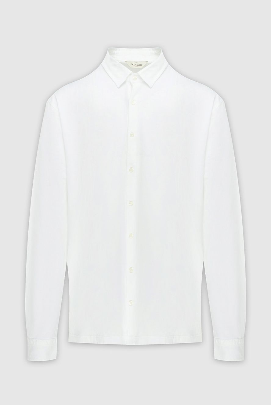 Gran Sasso чоловічі сорочка з довгими рукавами casual біла чоловіча купити фото з цінами 172108