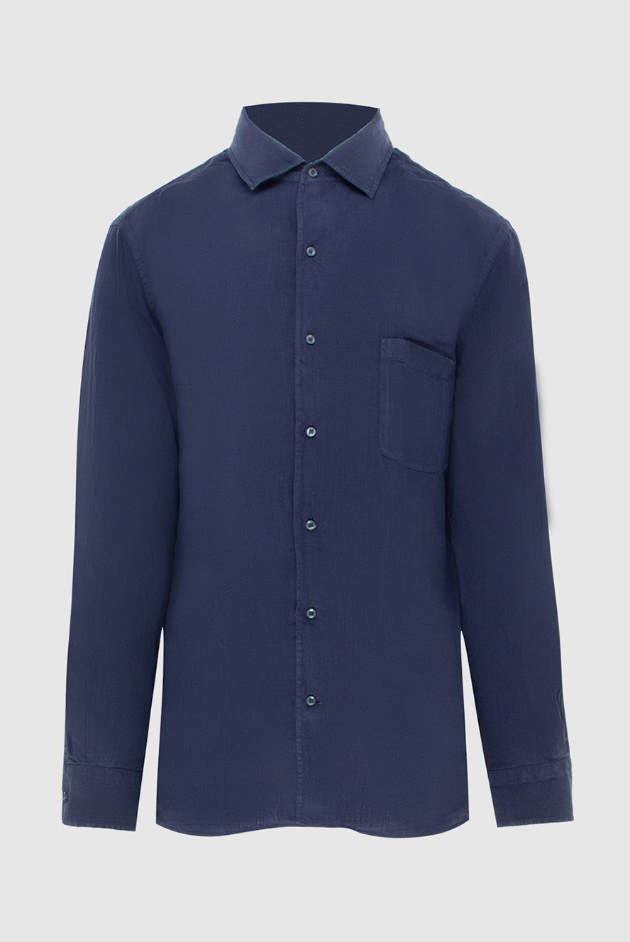 Loro Piana чоловічі сорочка із льону синя чоловіча купити фото з цінами 172657