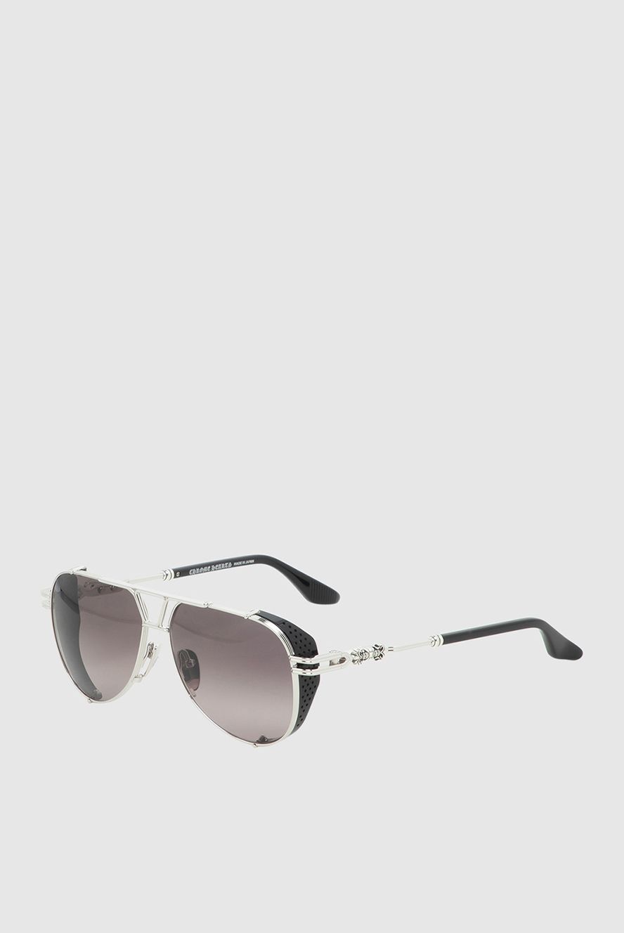 Chrome Hearts чоловічі окуляри сонцезахисні з металу та пластику сірі чоловічі купити фото з цінами 172672