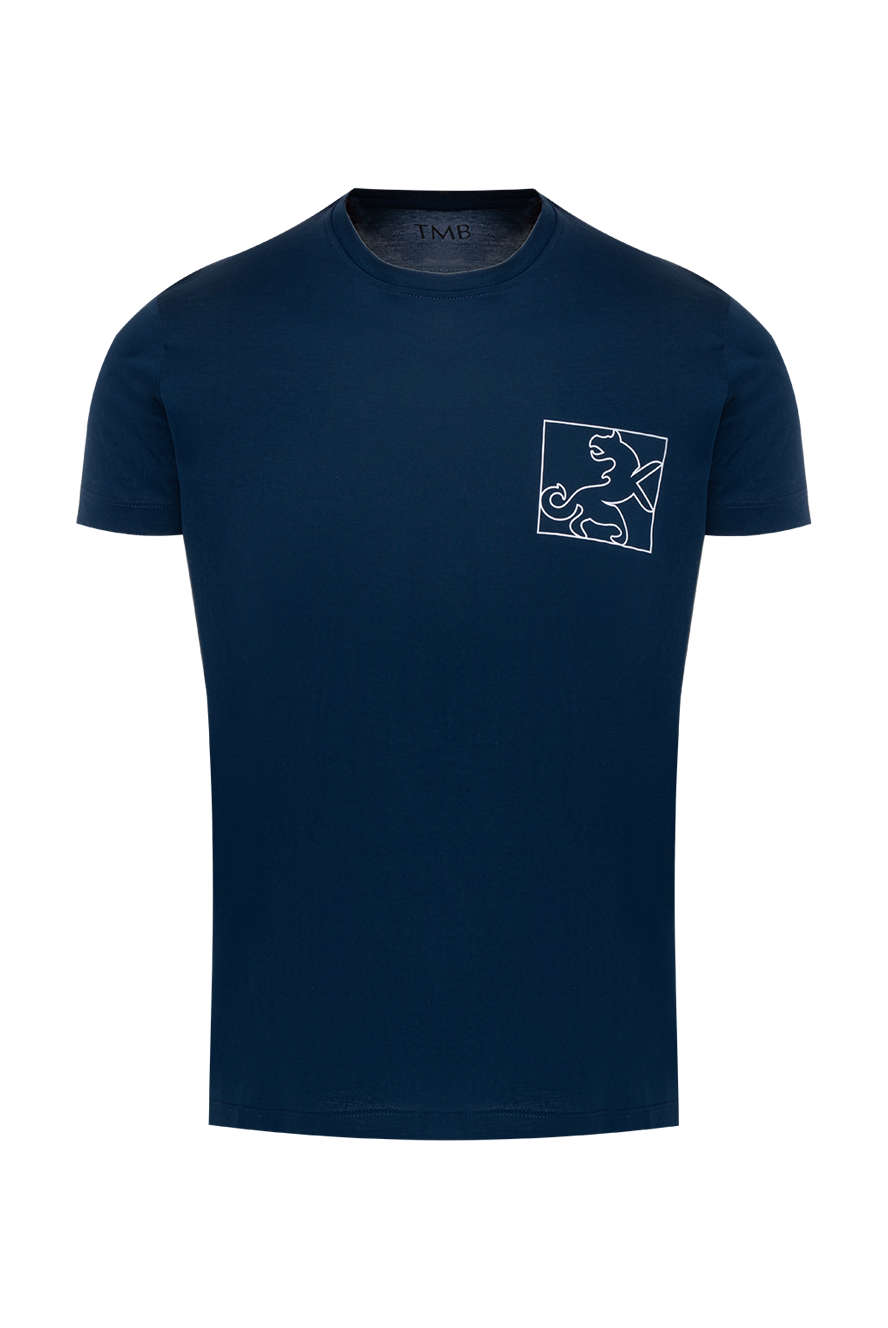 Tombolini чоловічі футболка з бавовни синя купити фото з цінами 172863