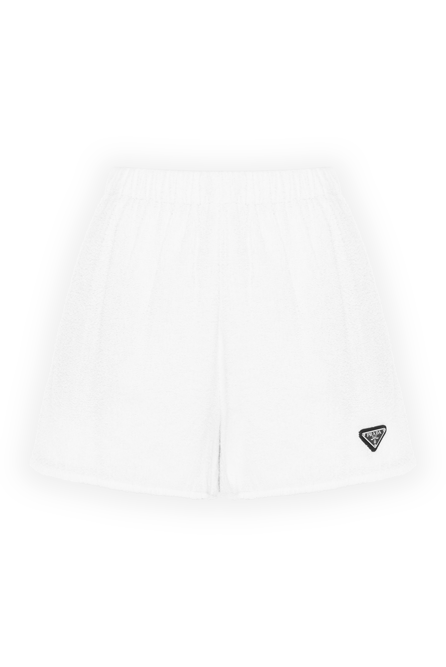 Prada woman white cotton shorts for women 173107 - photo 1