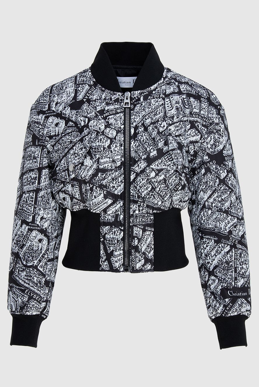 Dior жіночі куртка-бомбер чорно-біла жіноча купити фото з цінами 173335