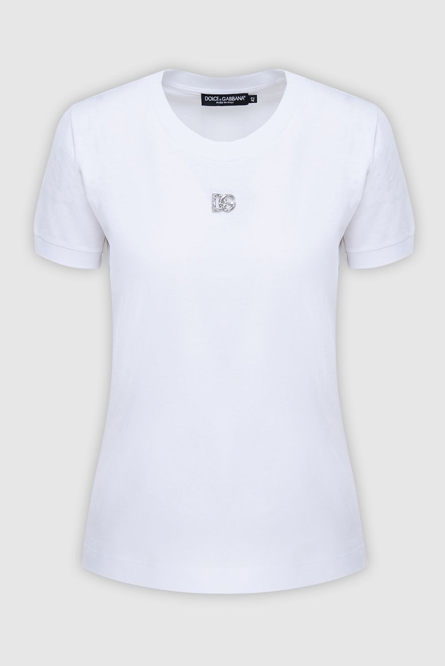Dolce & Gabbana жіночі футболка з бавовни біла жіноча купити фото з цінами 173354