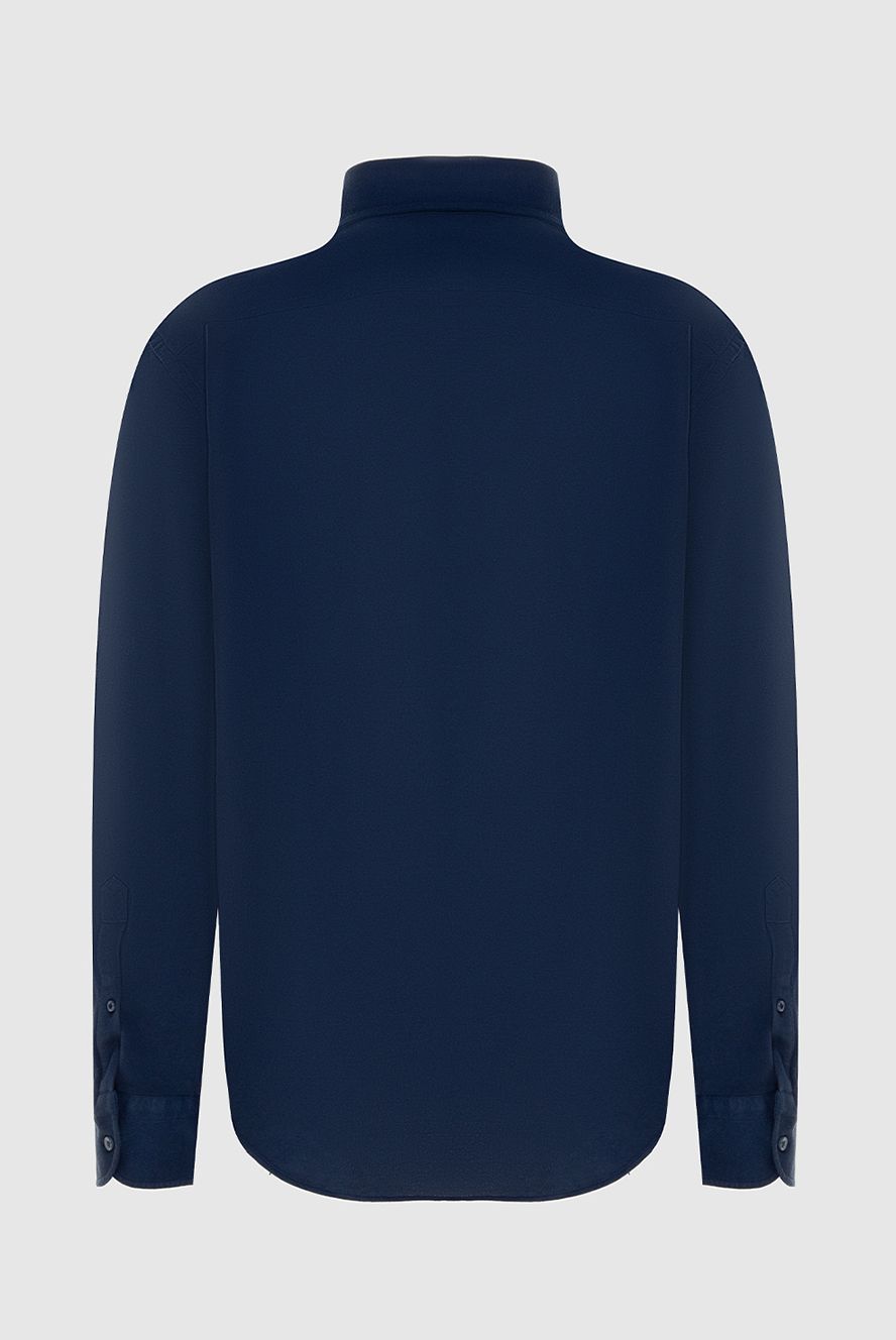 Loro Piana чоловічі сорочка з бавовни синя чоловіча купити фото з цінами 173467