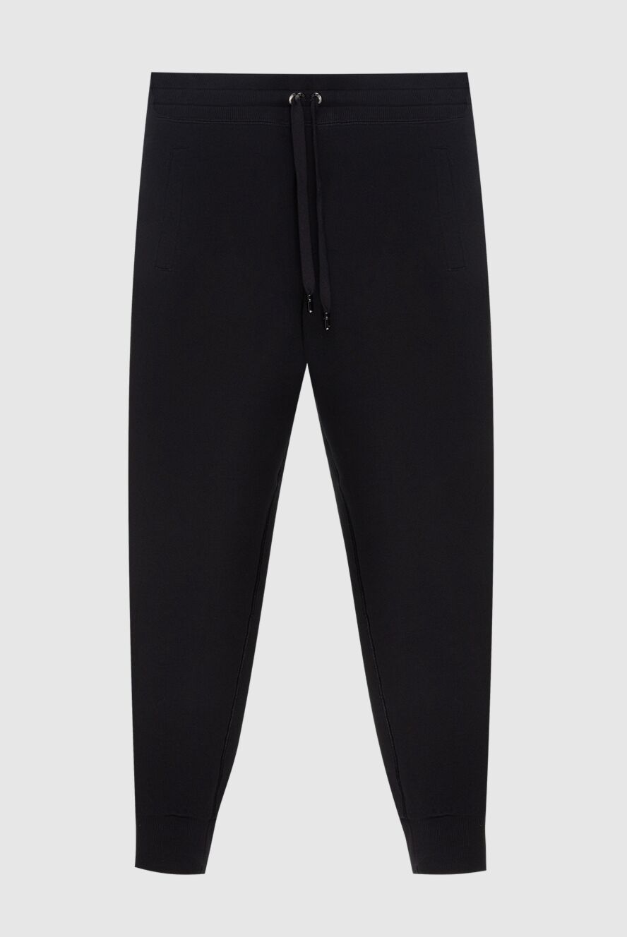 Dolce & Gabbana мужские спортивные брюки мужские из хлопка черные купить с ценами и фото 173572 - фото 1