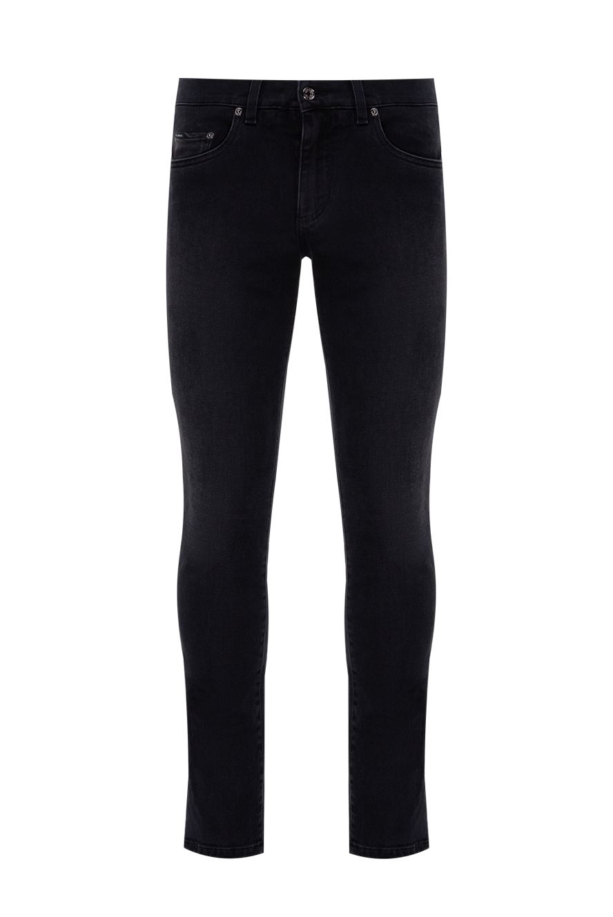 Dolce & Gabbana чоловічі джинси з бавовни та еластану чорні чоловічі купити фото з цінами 173827