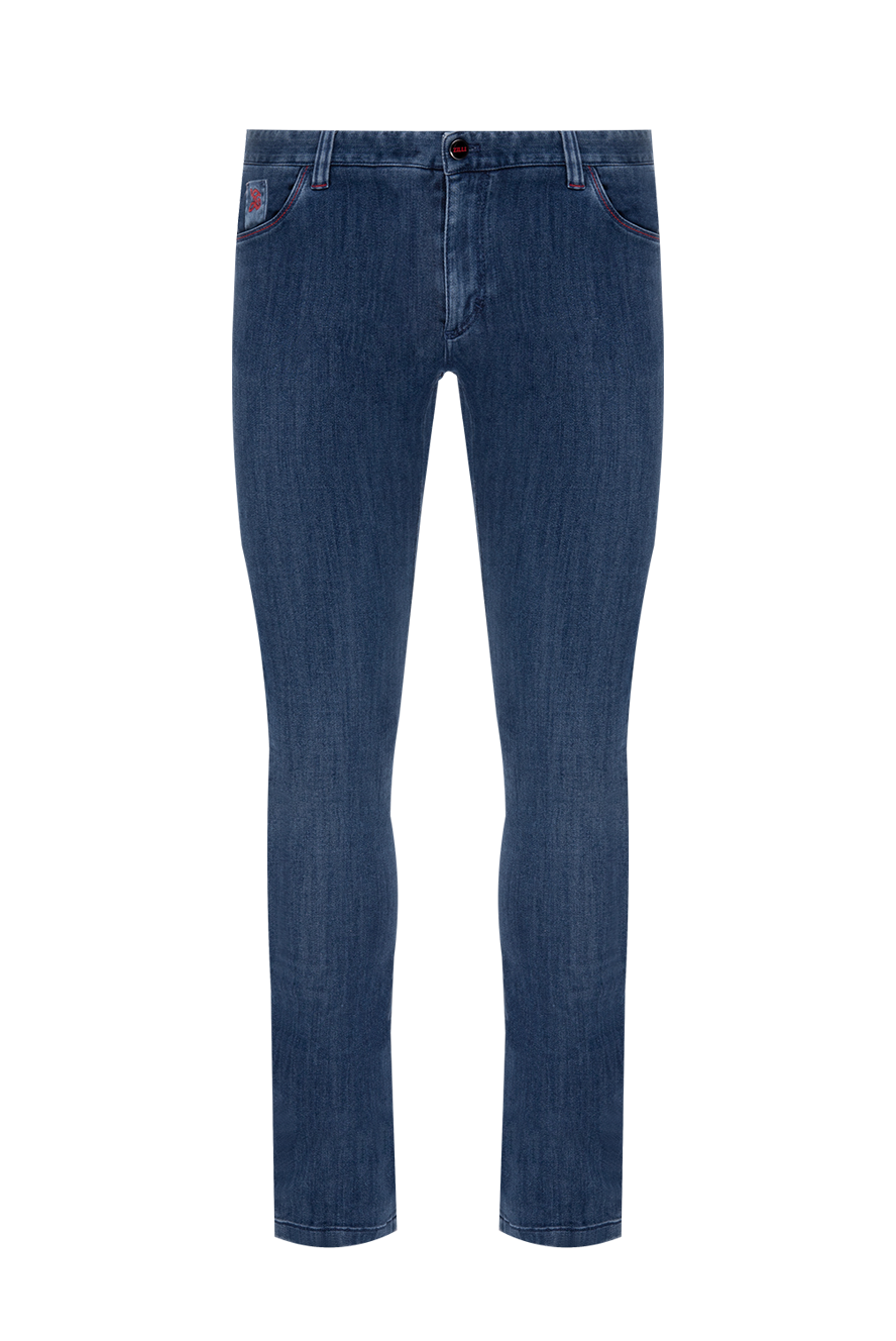 Zilli чоловічі джинси з бавовни та еластану сині чоловічі купити фото з цінами 173841