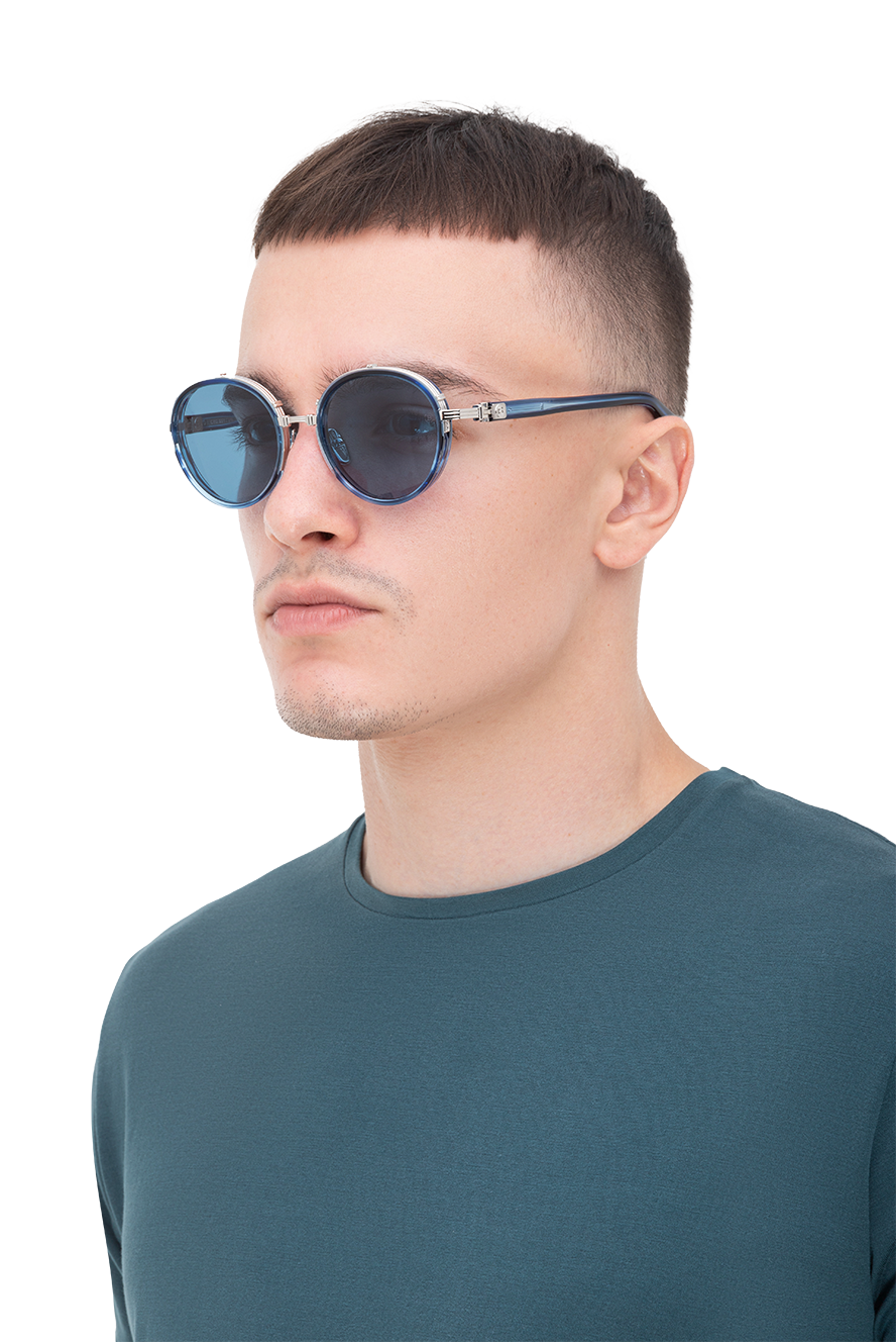 Balmain чоловічі окуляри з металу сині чоловічі купити фото з цінами 173881
